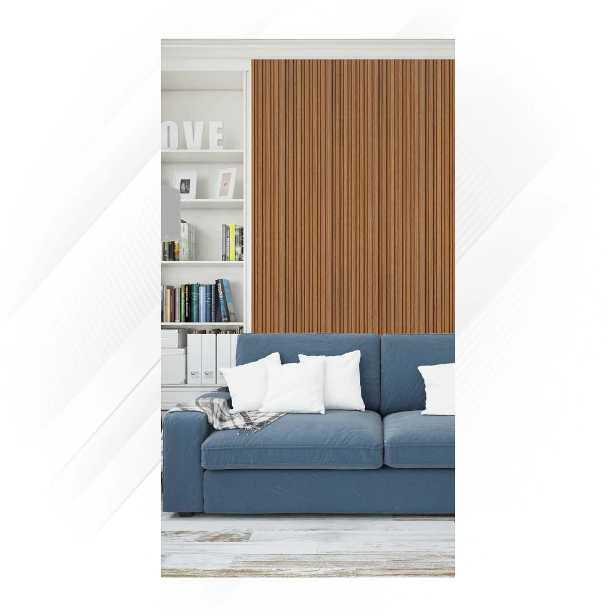 Ciscon PVC Wall Panel Louvers Panel/Planks 8 Feet * 4 Inch - CC 5125