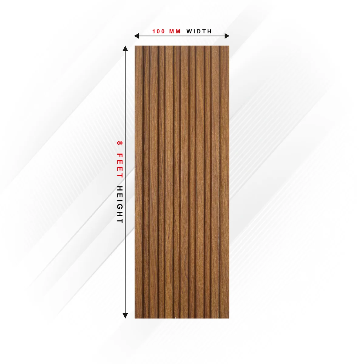 Ciscon PVC Wall Panel Louvers Panel/Planks 8 Feet * 4 Inch - CC 5125