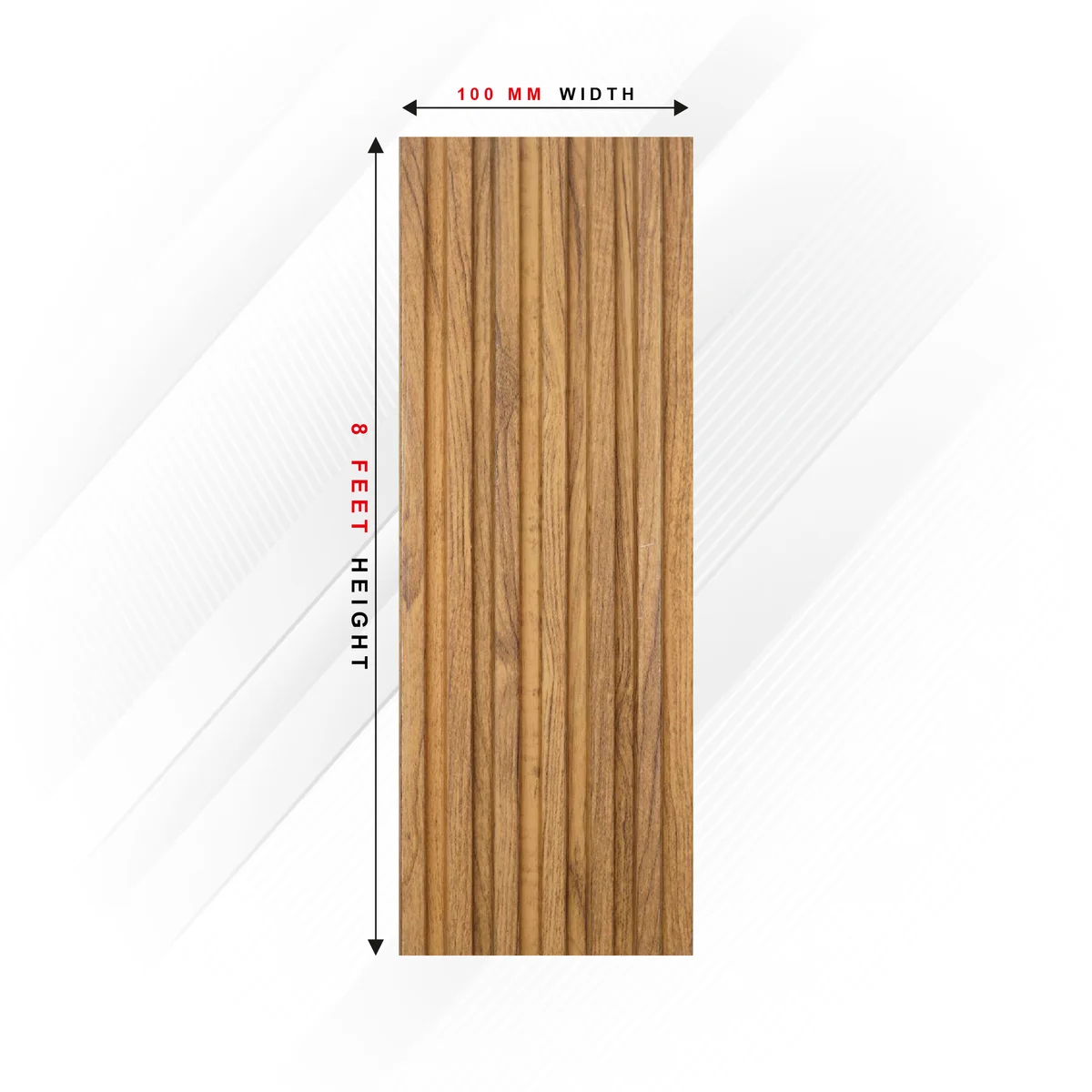 Ciscon PVC Wall Panel Louvers Panel/Planks 8 Feet * 4 Inch - CC 5126