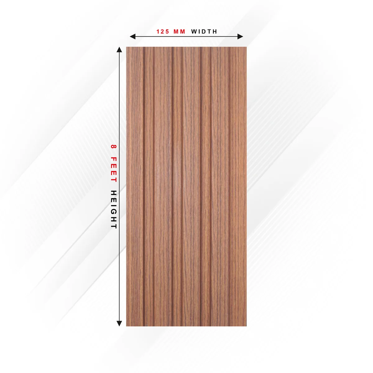 Ciscon PVC Wall Panel Louvers Panel/Planks 8 Feet * 5 Inch - CC 6117