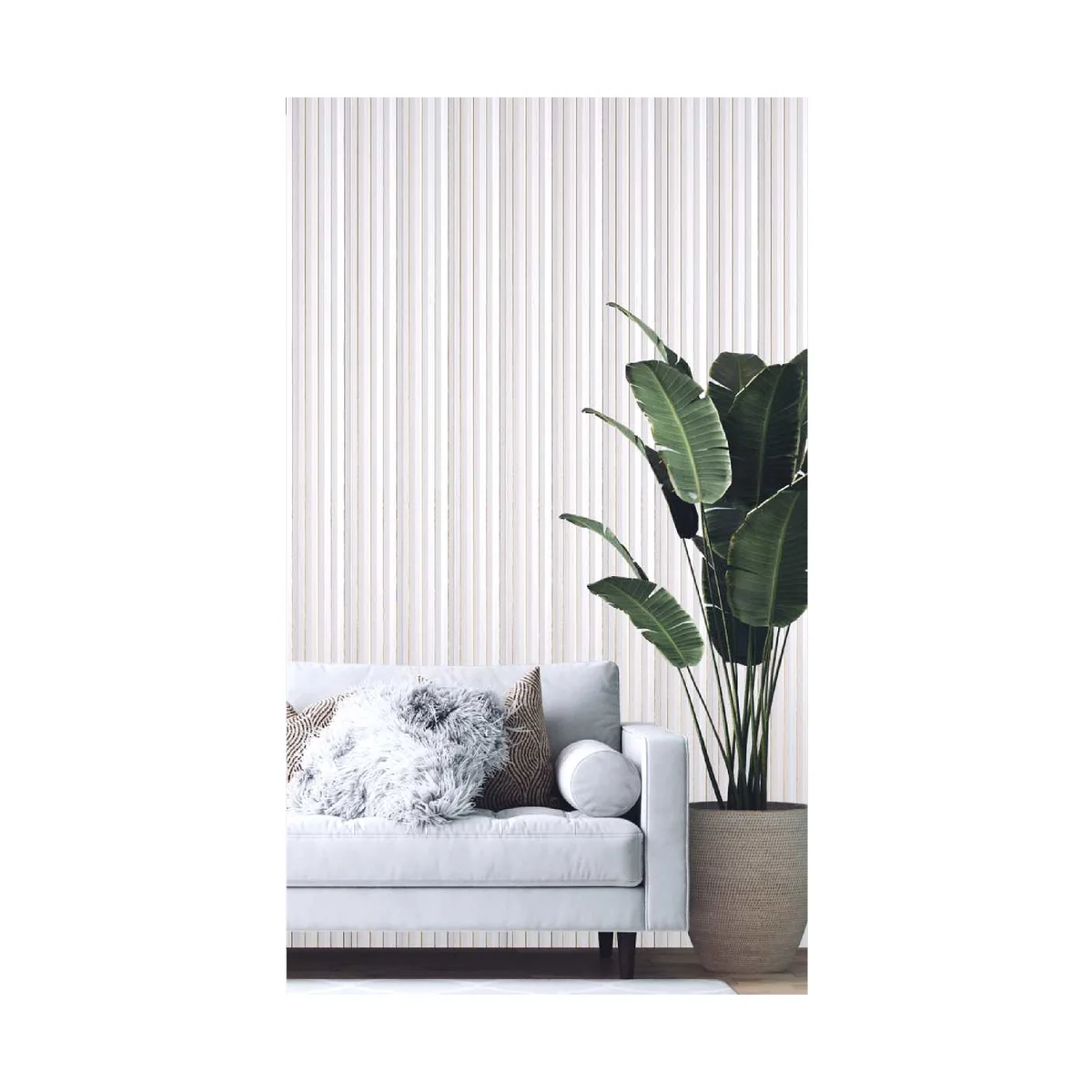 Ciscon PVC Wall Panel Louvers Panel/Planks 8 Feet * 5 Inch - CC 6301