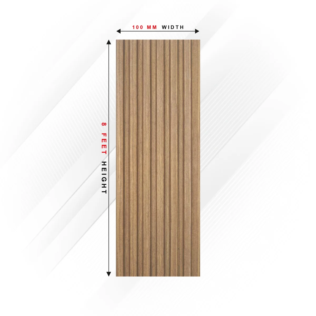 Ciscon PVC Wall Panel Louvers Panel/Planks 8 Feet * 4 Inch - CC 5128