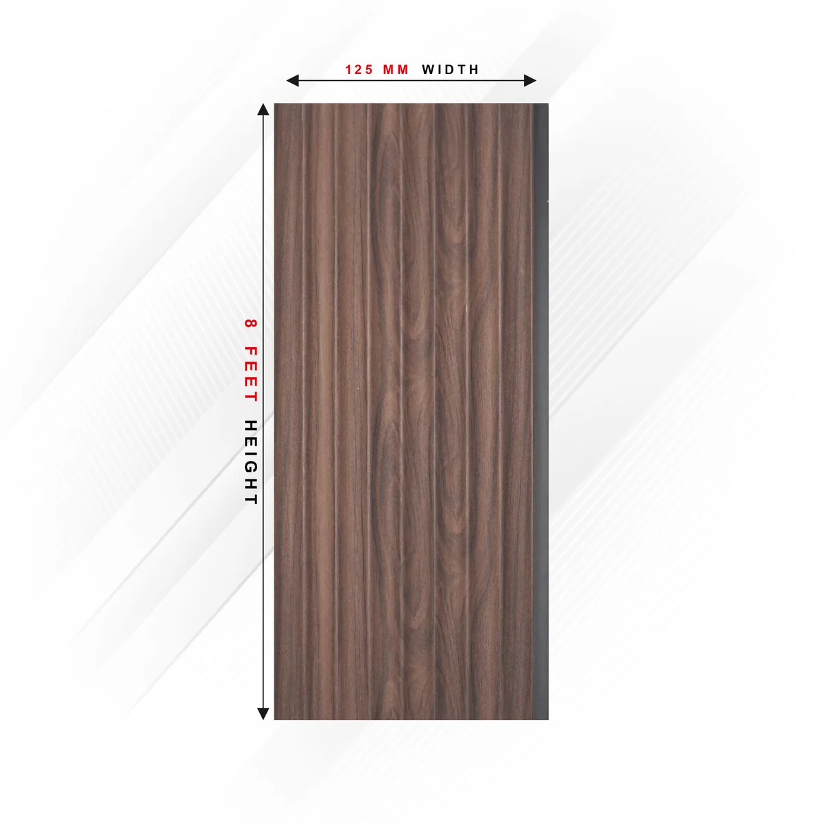 Ciscon PVC Wall Panel Louvers Panel/Planks 8 Feet * 5 Inch - CC 6418