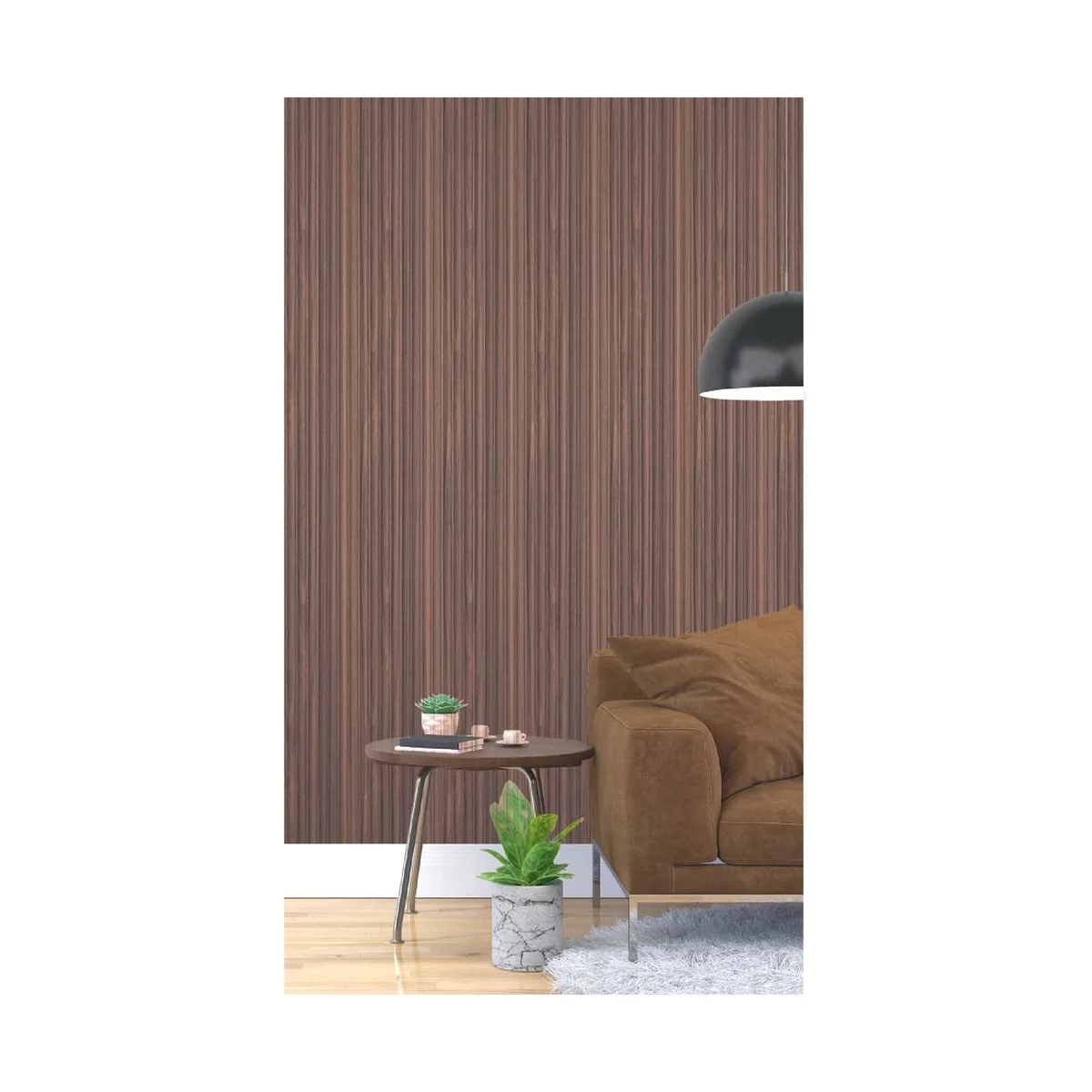 Ciscon PVC Wall Panel Louvers Panel/Planks 8 Feet * 5 Inch - CC 6418