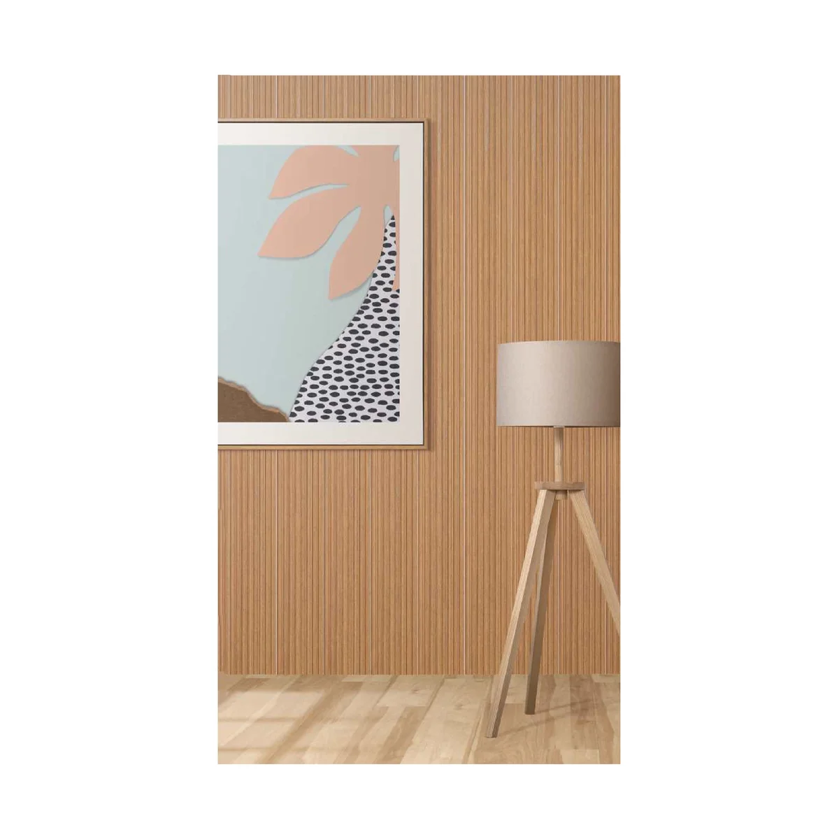 Ciscon PVC Wall Panel Louvers Panel/Planks 8 Feet * 5 Inch - CC 6428