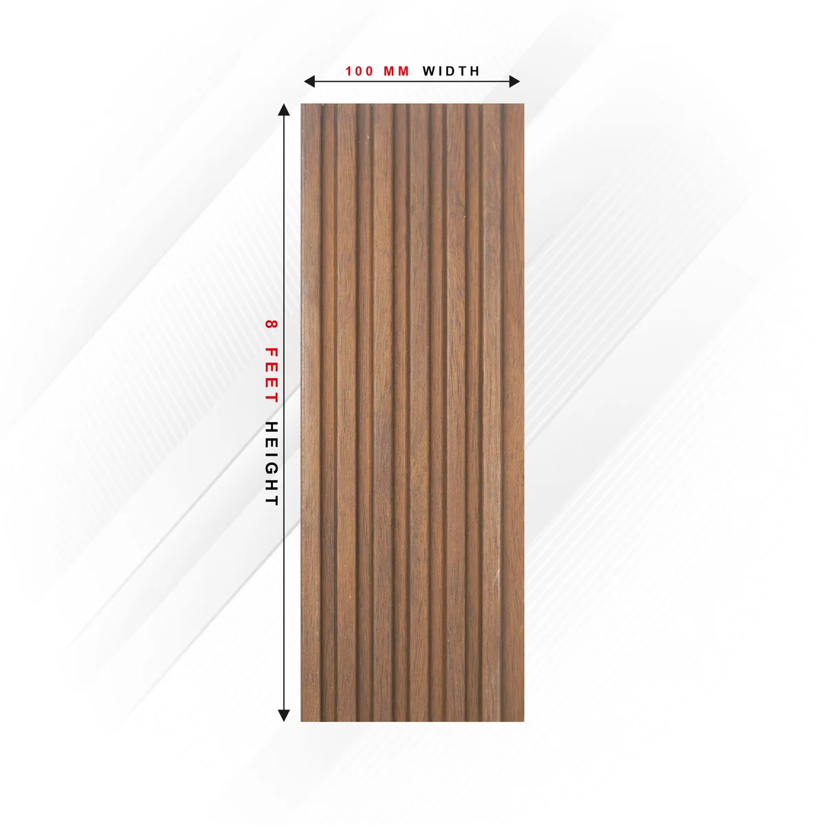 Ciscon PVC Wall Panel Louvers Panel/Planks 8 Feet * 4 Inch - CC 5131