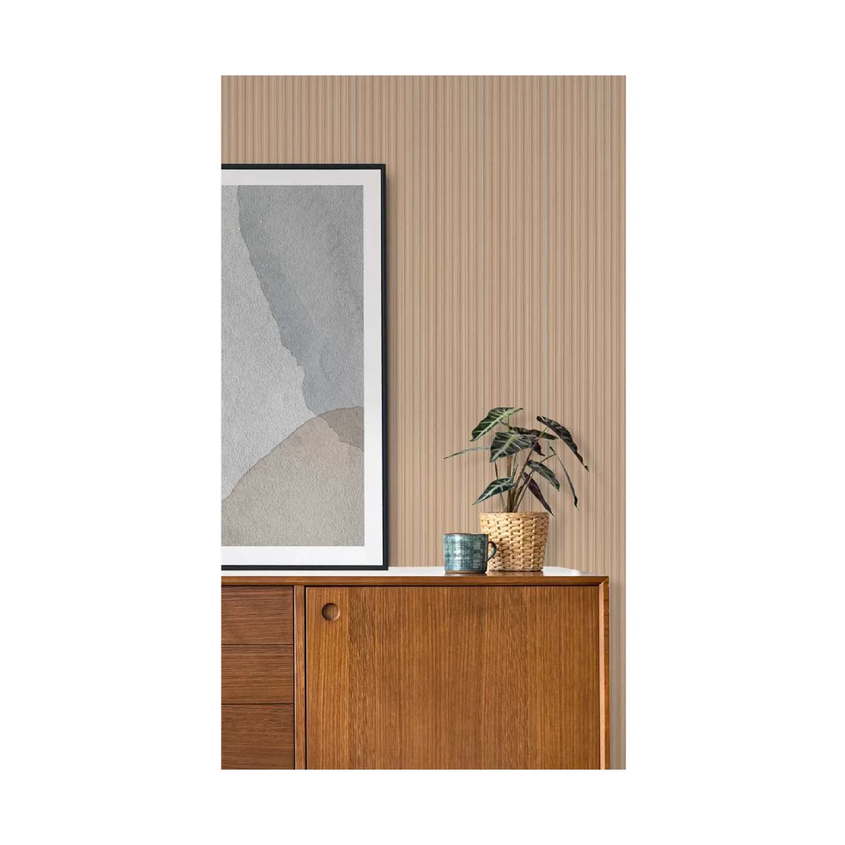 Ciscon PVC Wall Panel Louvers Panel/Planks 8 Feet * 5 Inch - CC 6429