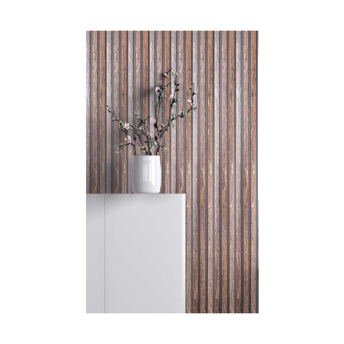 Ciscon PVC Wall Panel Louvers Panel/Planks 8 Feet * 4.5 Inch - CC 7020