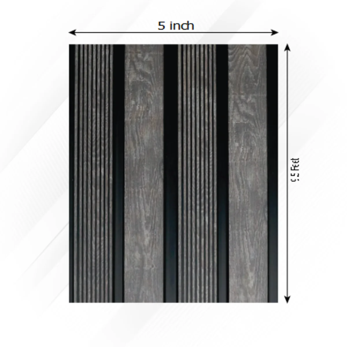 Uniclad marco polo vol 1 Louvers Panels/Planks 9.5 feet * 5 inch - PMP 79
