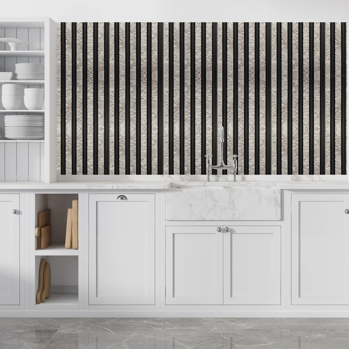 Metal Crust Louvers Panel/Planks 8 Feet * 5 Inch - ML 7006