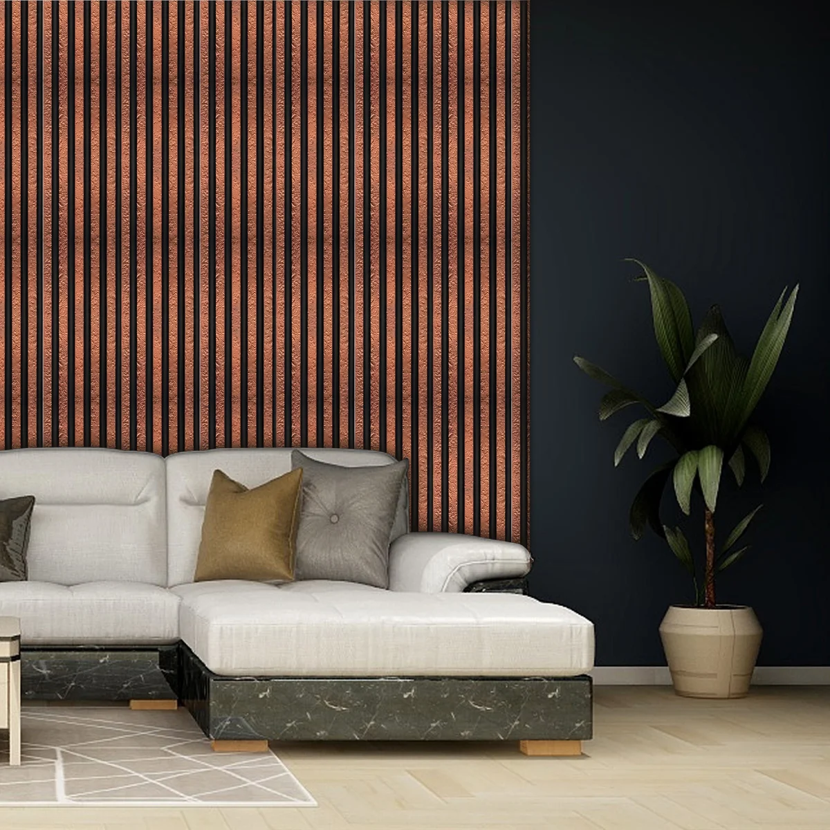 Metal Crust Louvers Panel/Planks 8 Feet * 5 Inch - ML 7007