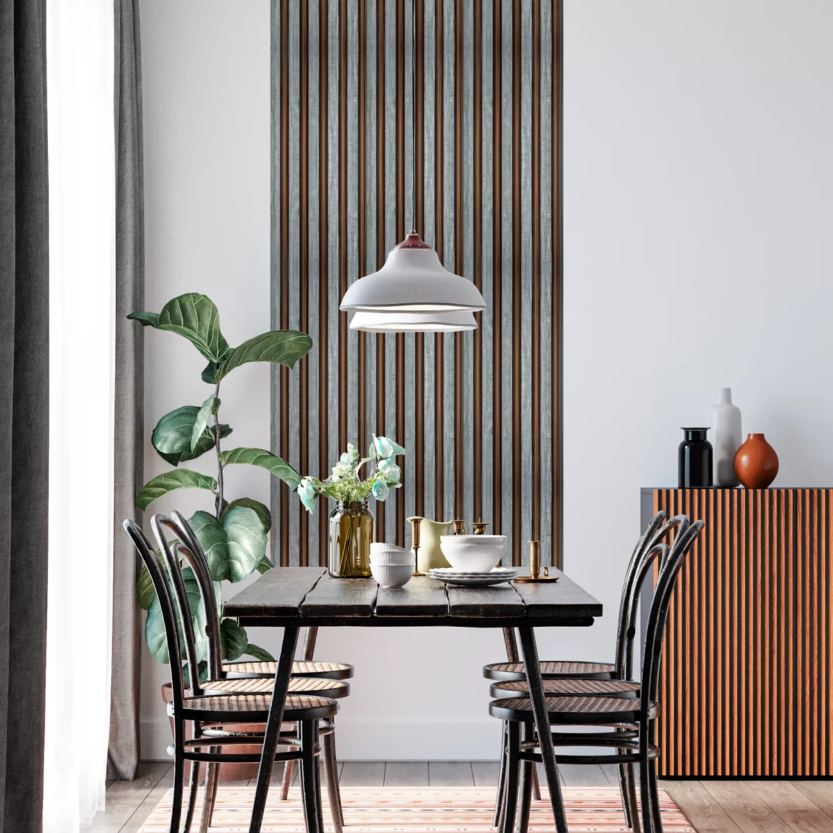Metal Crust Louvers Panel/Planks 8 Feet * 5 Inch - ML 7008