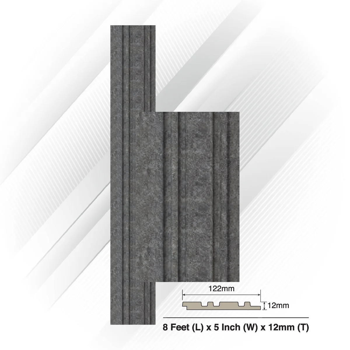 Ventura Decorative Vol 2 Louvers Panel/Planks 8 Feet * 5 Inch - META 6301