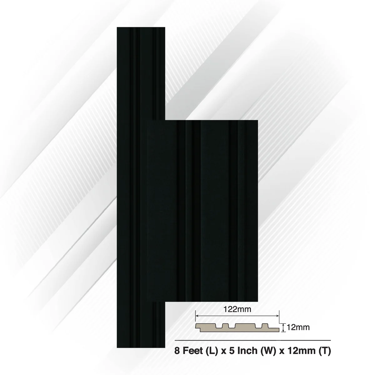 Ventura Decorative Vol 2 Louvers Panel/Planks 8 Feet * 5 Inch - META 6302