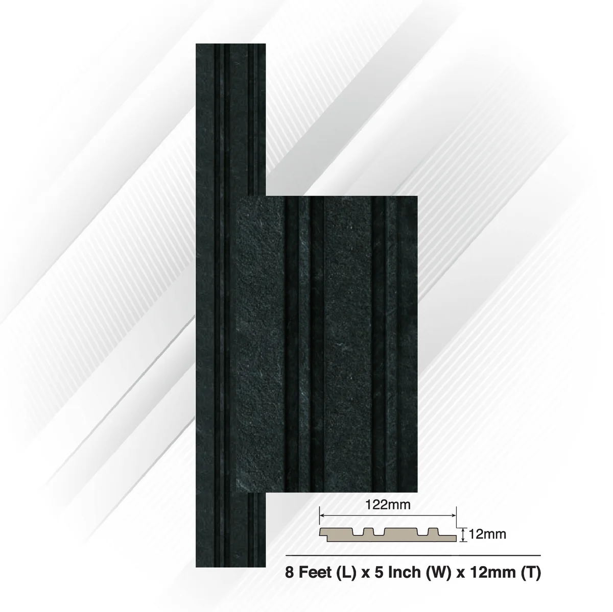Ventura Decorative Vol 2 Louvers Panel/Planks 8 Feet * 5 Inch - META 6304