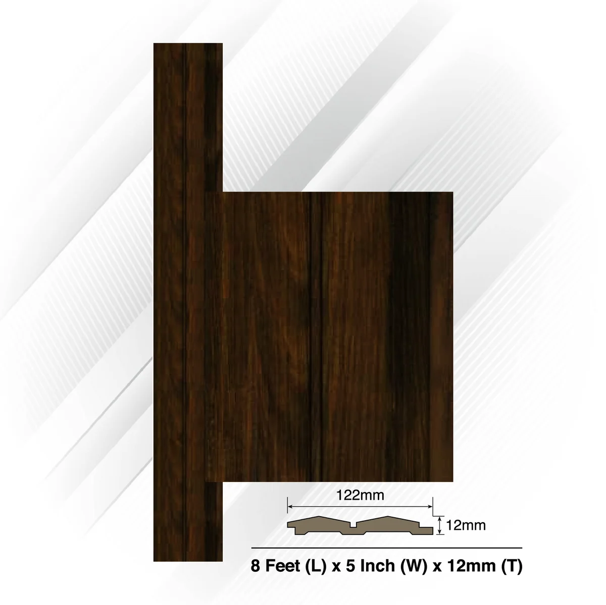 Ventura Decorative Vol 2 Louvers Panel/Planks 8 Feet * 5 Inch - BARN 7304