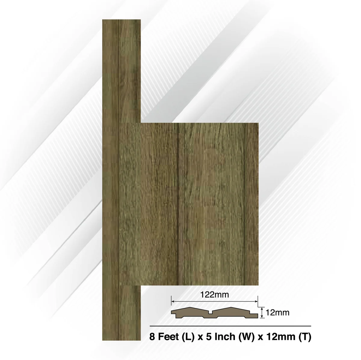 Ventura Decorative Vol 2 Louvers Panel/Planks 8 Feet * 5 Inch - BARN 7305