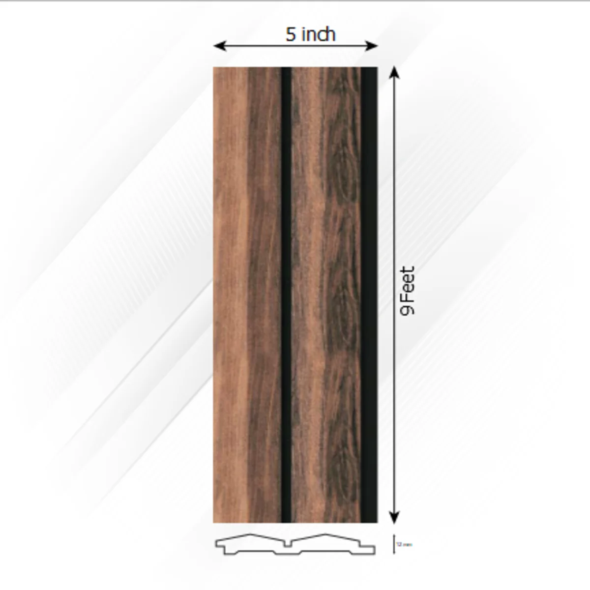 Ventura Decorative Louvers Panel/Planks 8 Feet * 5 Inch - BARN 7301