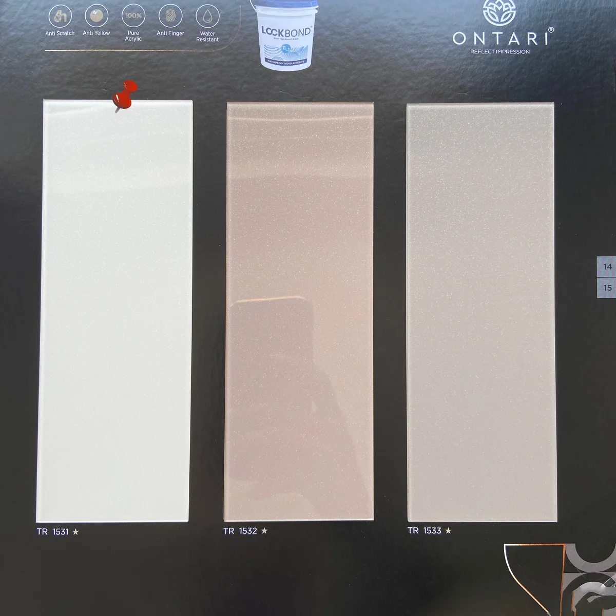 Treelam Ontari 1.5 MM Sparkle Glossy Acrylic Laminates (Mica/Sunmica) - TR 1531