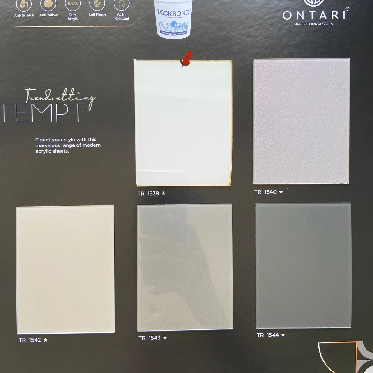 Treelam Ontari 1.5 MM Metallic Glossy Acrylic Laminates (Mica/Sunmica) - TR 1539