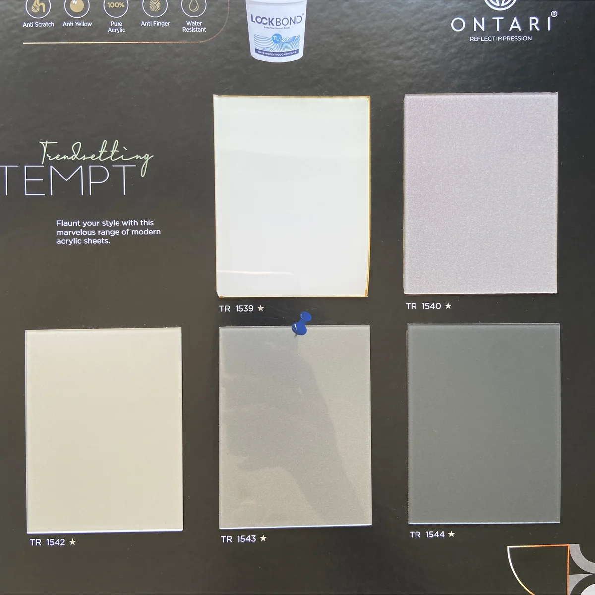 Treelam Ontari 1.5 MM Metallic Glossy Acrylic Laminates (Mica/Sunmica) - TR 1543