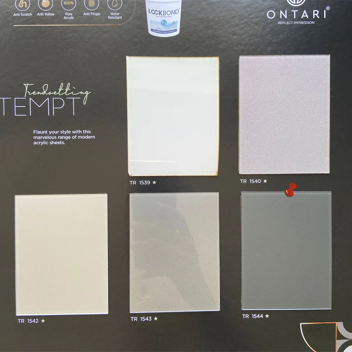 Treelam Ontari 1.5 MM Metallic Glossy Acrylic Laminates (Mica/Sunmica) - TR 1544