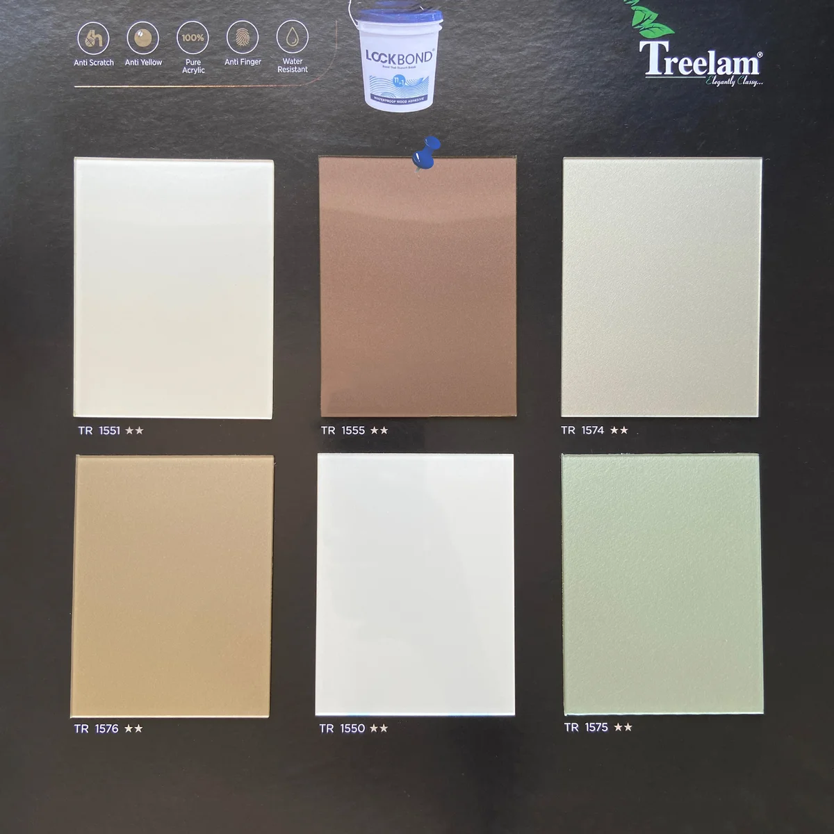 Treelam Ontari 1.5 MM Metallic Glossy Acrylic Laminates (Mica/Sunmica) - TR 1555