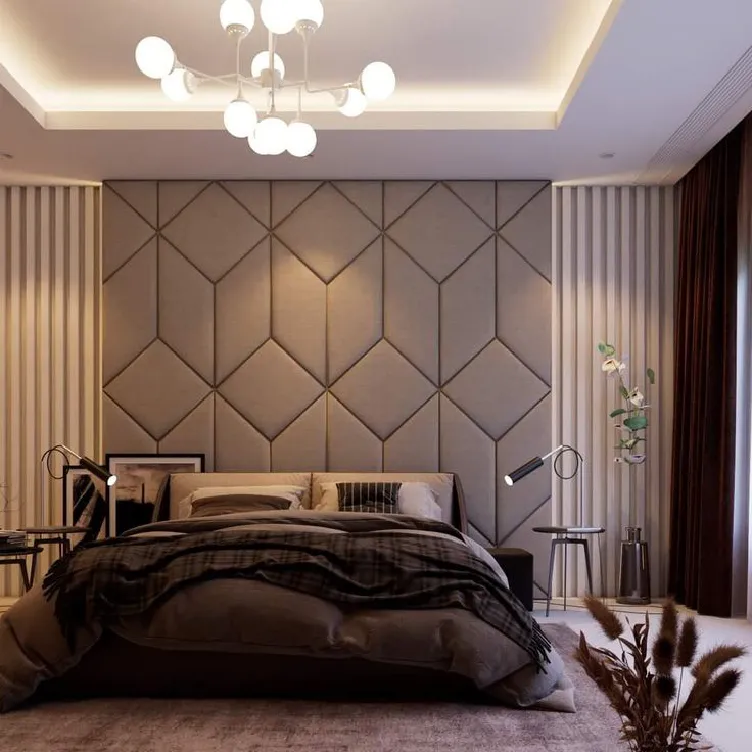 3d leather cushioned panel